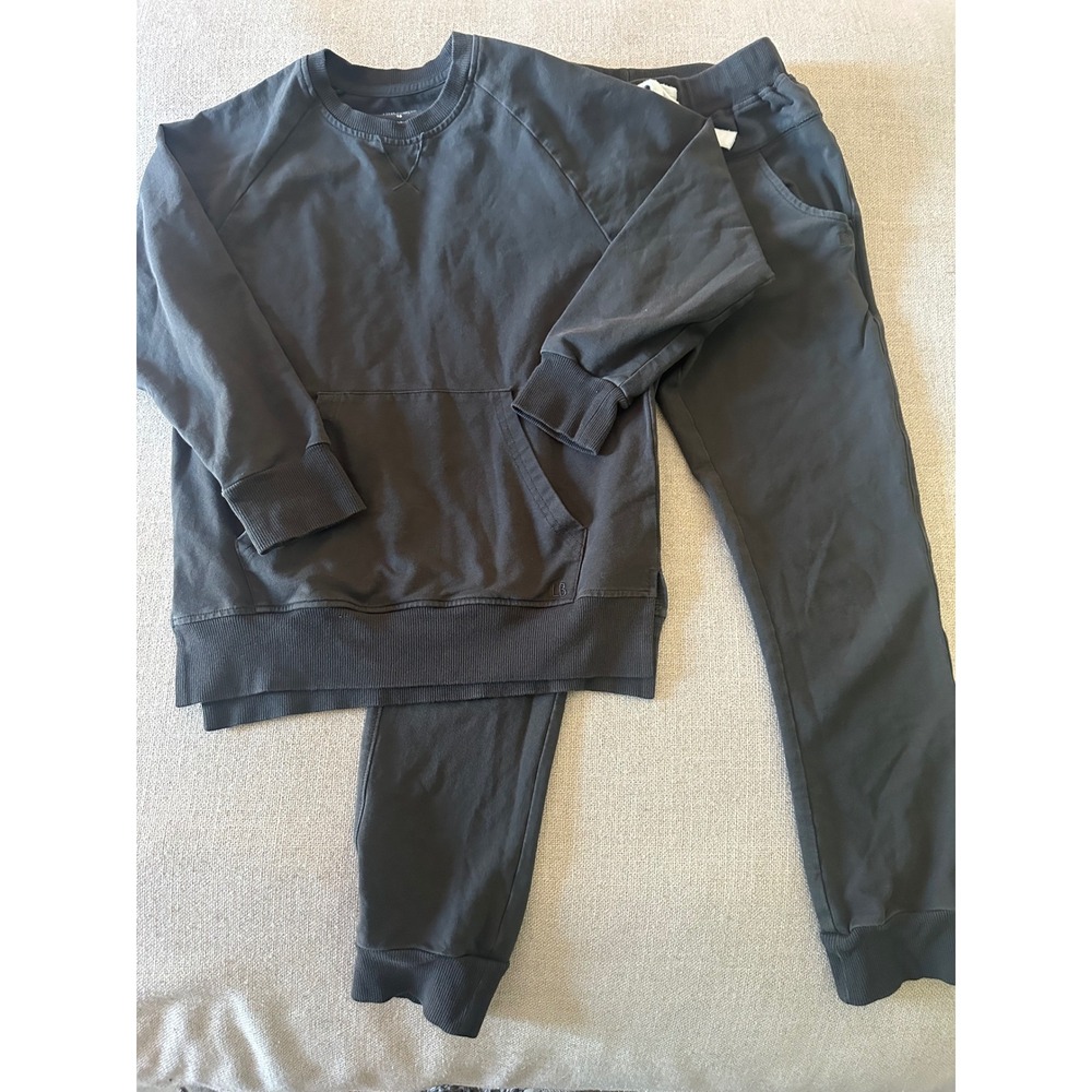 Little Bipsy Jogger Set Kids Size 10 Charcoal Grey Sweatshirt Sweatpants